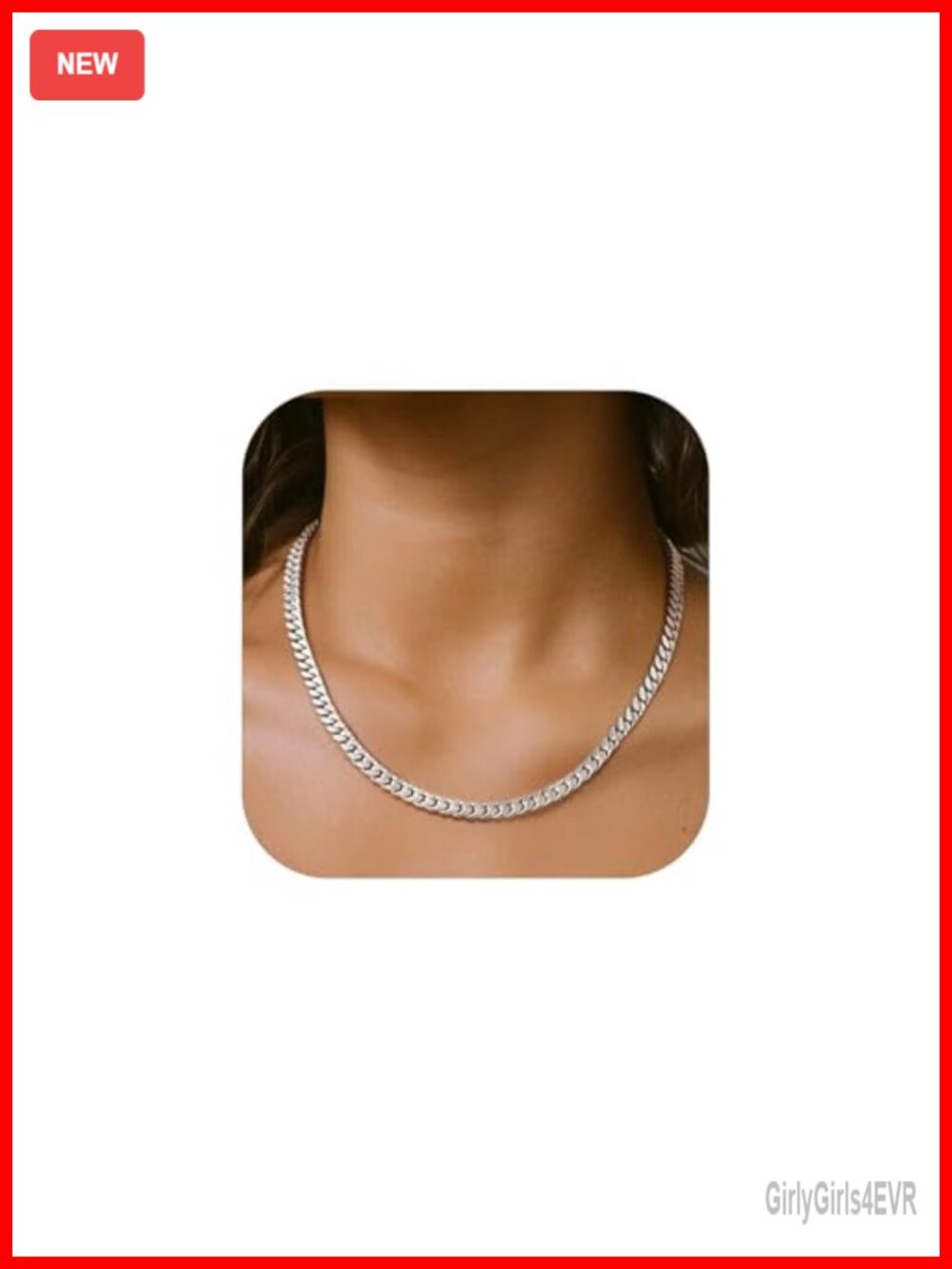Solid Stainless Steel Cuban Link Chain Necklace Hip Hop Statement Jewelry